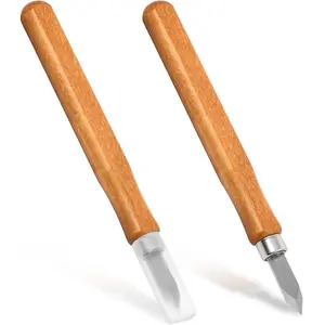 2 Pack Marking Knife Woodworking Marking Knife with High Carbon Steel Blade, Woodworking Scribing Knifes Thin Blade Dual Double Bevel Striking Cutter Premium Tool Quality Wood Scribe Tool wire pliers