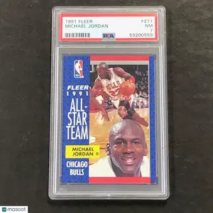 1991 Fleer #211 Michael Jordan PSA 7 NM RC Bulls