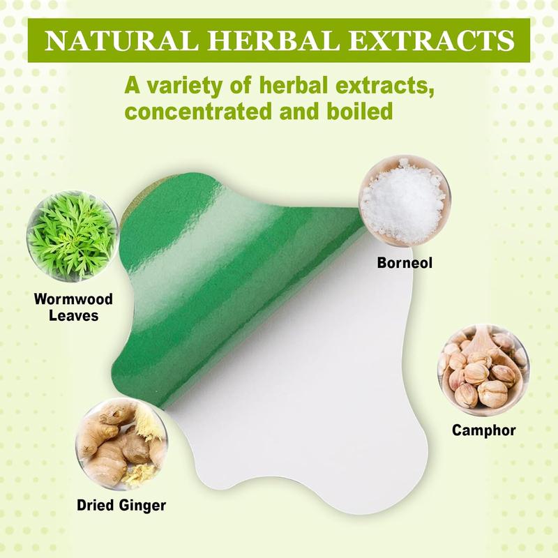 48 PCS Back Patches Heat Patches Natural Warming Herbal Plaster 8 Hour Long Lasting Deep Hot Soothing for Knee Back Neck Shoulder Daily