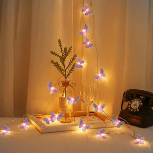 Butterfly Design LED String Light, 1 Count Battery Powered LED String Light, Decorative Light for Bedroom, Party, Festival, Home Decor