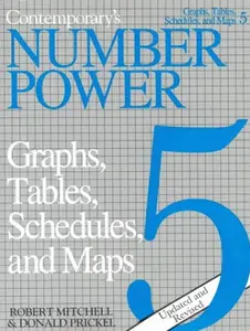 USED Book - Contemporary's Number Power 5: Graphs, Tables, Schedules and Maps by Robert Mitchell (Paperback) - english