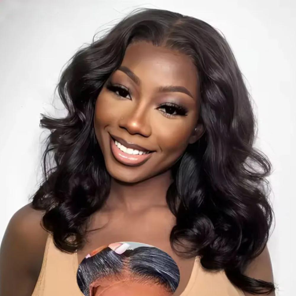 Bling Hair 6x4 7x5 9x6 Glueless LayCut Wig Lace Closure Human Hair Wigs Body Wave Wig 150% Density Pre Cut Ready Go Wigs SpringStatements