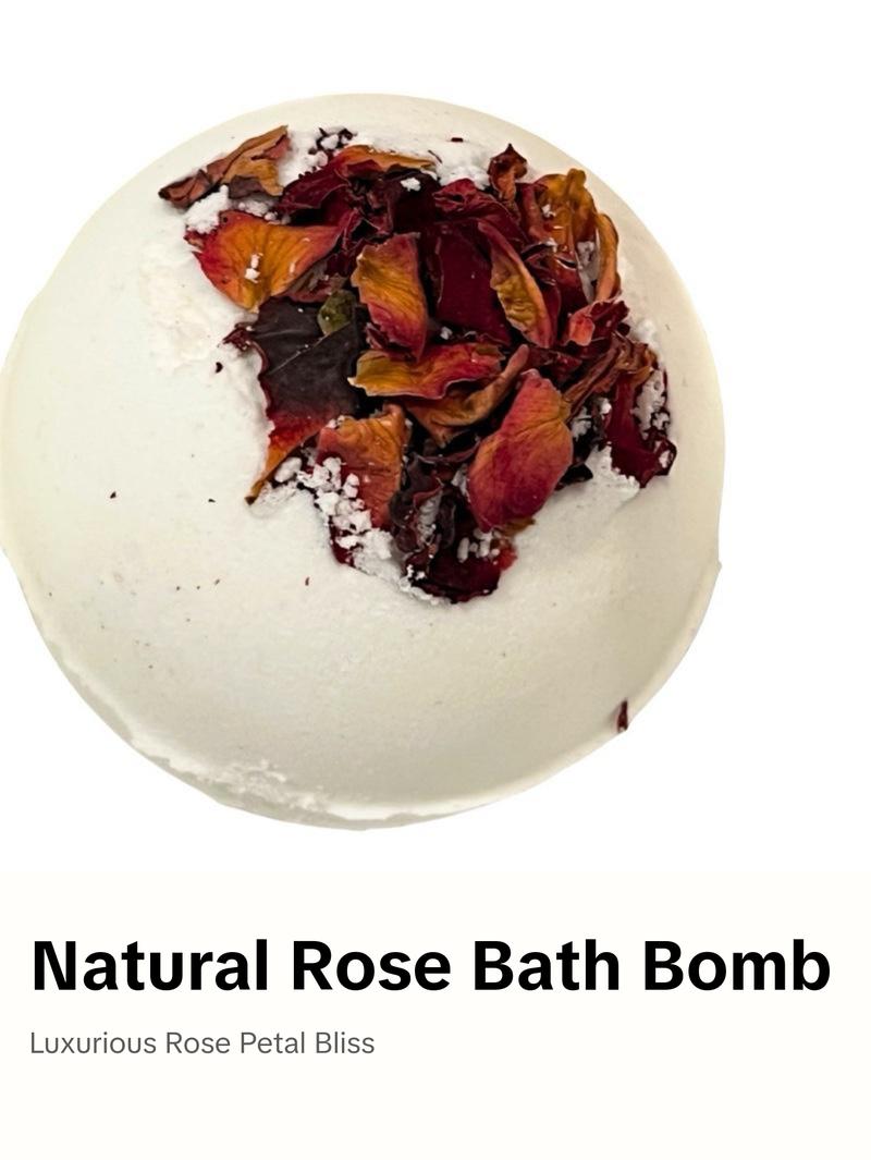 Rose Bath Bomb, Pick your Scent, Natural Bath Bomb, Fragrance, Aroma Shower, Rose Flowers, Fizzer, Skin Care, Body Care