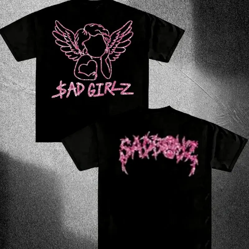 Junior H Sad Girlz Pink T shirt Print Unisex Sad Boyz Merch, Gift For Fan  For Everyone, Fashion Cotton, Full Colors, Full Sizes, For Men, For Women