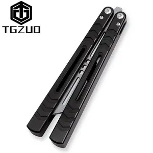 1pc Butterfly Trainer Aluminum Handle, with Bottle Opener, Flip Tool Hand Spinning Skill Toy for Beginners, High-Quality Edc Tool