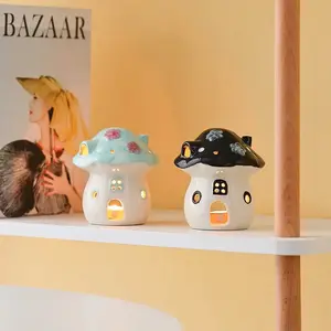 Ceramic Mushroom Tea Candle Holder