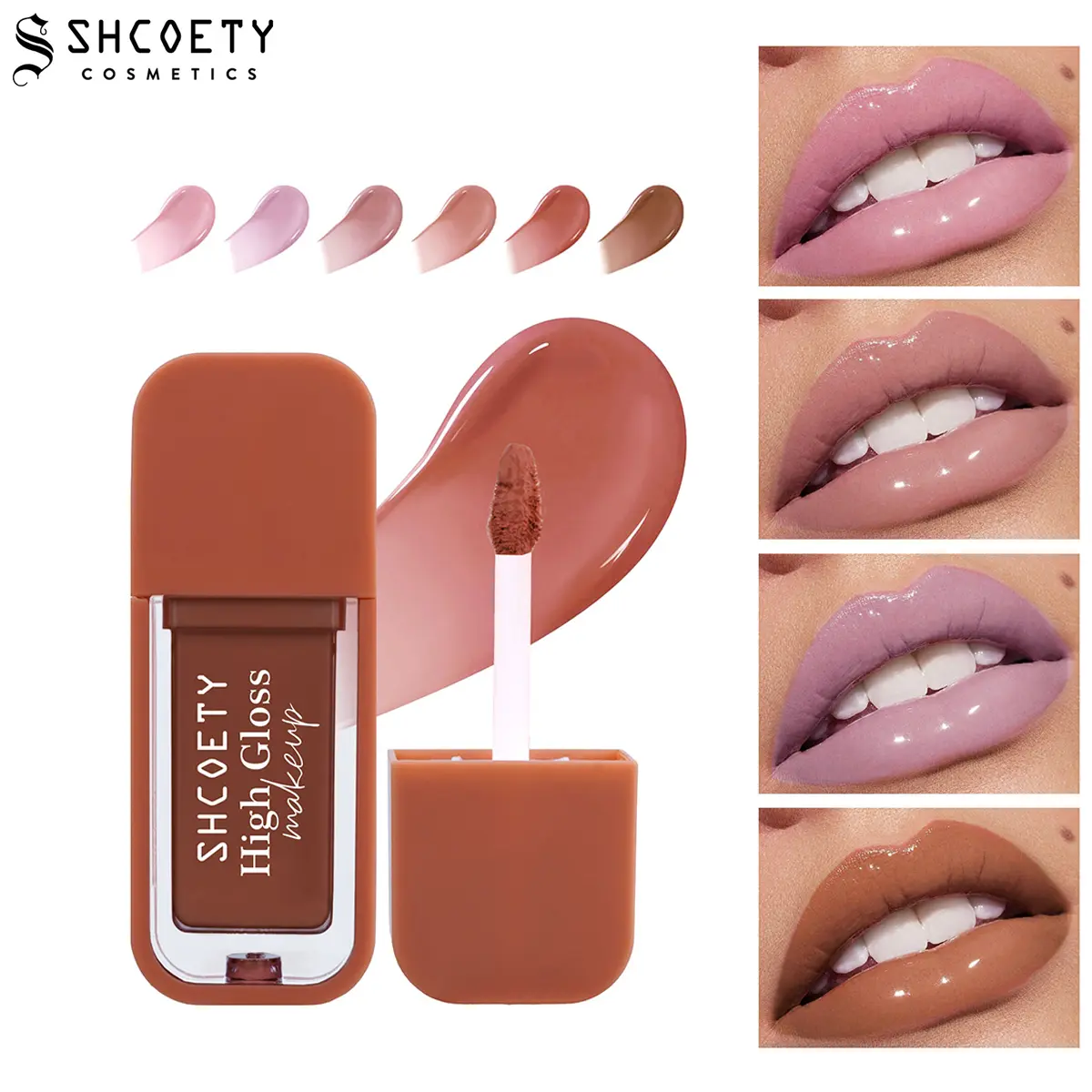 Water Shine Glossy Lip Glaze – Hydrating Lip Gloss with Glassy Finish, Non-Sticky, Enhances Natural Lip Color, Moisturizing Lip Care for Plump, Juicy Lips.