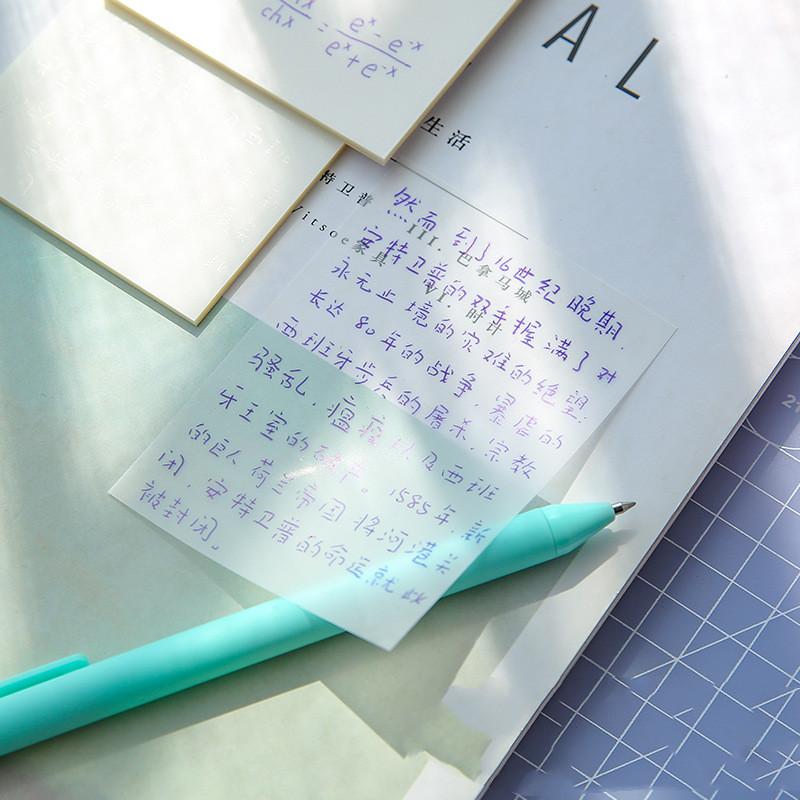 Transparent Sticky Notes 50pcs