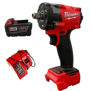 Milwaukee 2025 18V Brushless Impact Wrench 4-Mode Cordless Electric Driver 1/2" Socket 250 ft-lbsTorque Power Tool with LED Light & RechargeableLithium Battery