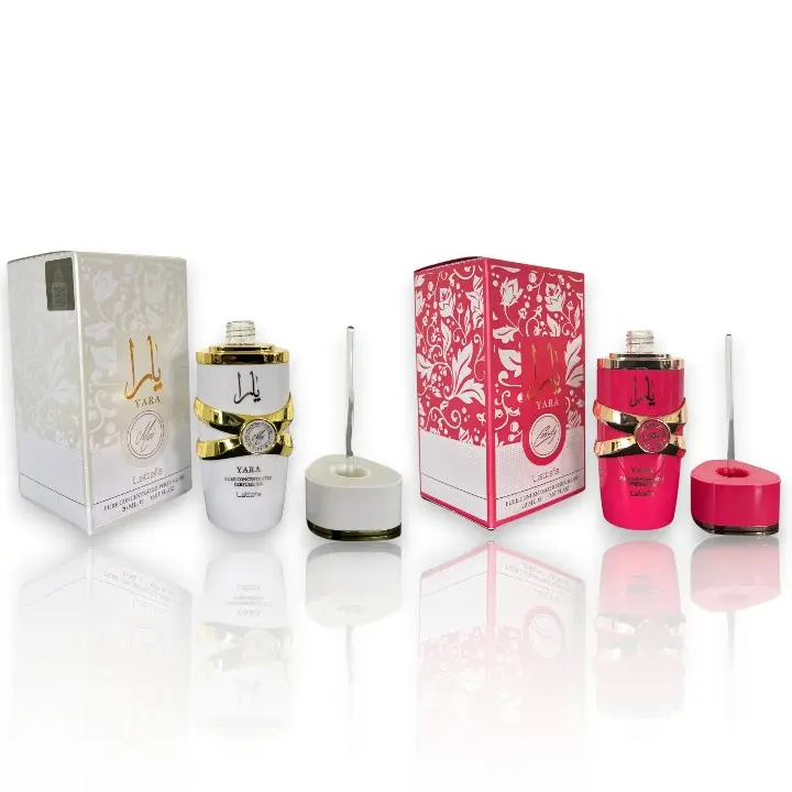 Lattafa Bundle | Yara | Candy + Moi | Women's Fragrance | 20 ML | Concentrated Oil | Peach - Jasmine & Caramel