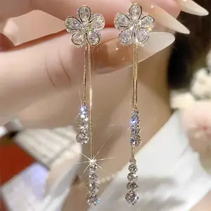 Plum Blossom Tassel Earrings