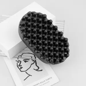 Oval Hair Styling Brush, 1 Count Portable Hair Styling Tool, Sponge Steel Needle Comb, Hairdressing Comb for Women, Girls, Men, Stylists, Barber, Christmas Gift, Hair Styling Combs