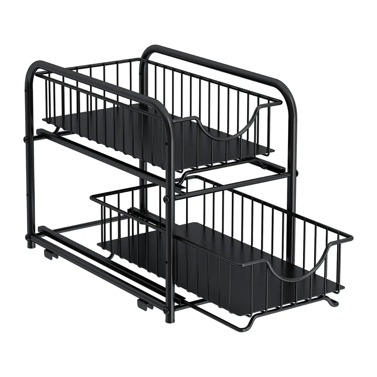 Pull-Out Cabinet Organizer – 2 Tier Sliding Under Sink Storage Rack