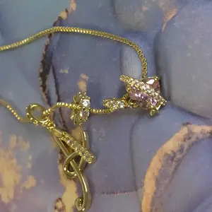 GGIRL Initial Heart Necklace for Women Pink Cubic Zirconia Pendant Letter Diamond 18K Gold Plated Fashion Jewelry Gift for Holiday Christmas Birthdays Anniversaries