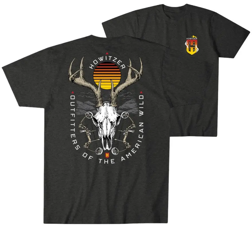 Howitzer Outfitters Men's Short-Sleeve American-Themed Graphic T-Shirt, Casual Patriotic Cotton-Blend Military-Style Top, American-Themed Graphic Style