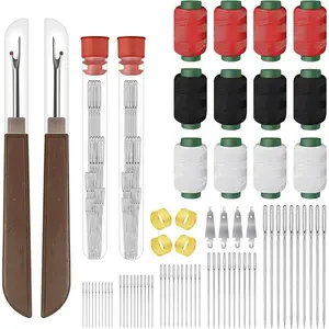 74 count Hand Sewing Kit for Adults, Big Eye Stainless Steel Sewing , Thread Ripper,  Threaders, Threads & Thimbles,  for  Repairs & DIY Projects