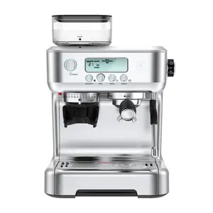 CASABREWS 5700PRO Espresso Machine with Grinder and Milk Frother - 20-BAR Pressure, LCD Display, 91oz Water Tank Capacity, Perfect for Ground Coffee