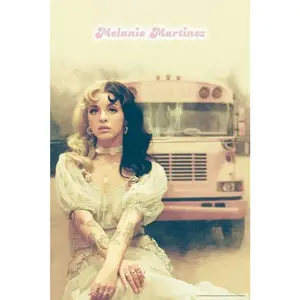 Melanie Martinez Pink School Bus Crybaby Detention K12 Album Music Songs Merch Merchandise Photo Photograph Cover Cool Wall Decor Art Print Poster