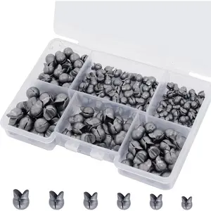 Split Shot Fishing Weights Round Removable Fishing Sinkers  Fly Bass Fishing Casting 6 Sizes
