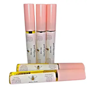 Advanced eyeLash & Brow growth serum Organic, non-GMO, Vegan, Cruelty free, All skin types, fragrance free, hydrating, Lengthening Volumizing Long-lasting Lavender Daily Makeup Mascara Synthetic Cosmetic