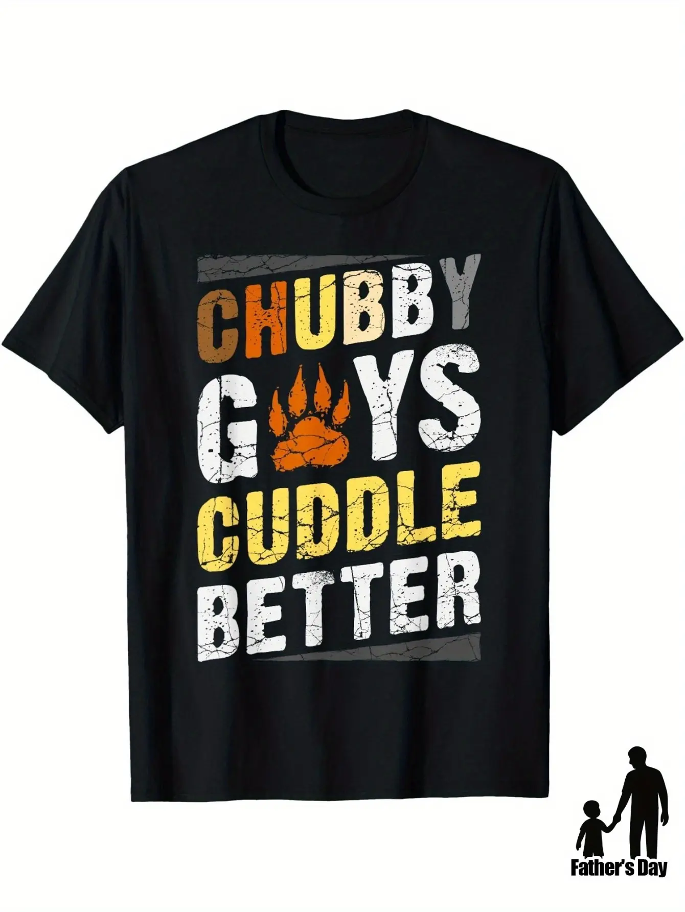 Men's Gay Pride Body Positivity T-Shirt - _Chubby