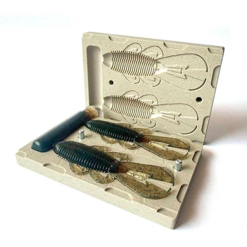 Premium Soft Plasti Mold Lure Making Injection Molds Fishing Lures 2 Cavity Googan Bandito Bug 4'' - TikTok Shop Premium Soft Plasti Mold Lure Making Injection Molds Fishing Lures 2 Cavity Googan Bandito Bug 4'' - TikTok Shop