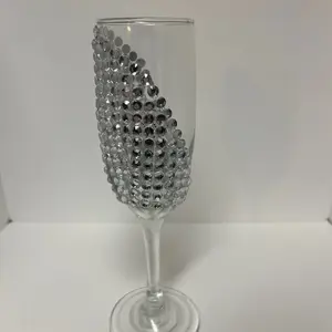 Silver Luster Champagne Glass