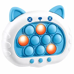 Cat Pop Game Machine for Kids – Light-Up Push Bubble Handheld Toy