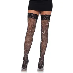 Ash Cable Net Thigh Highs