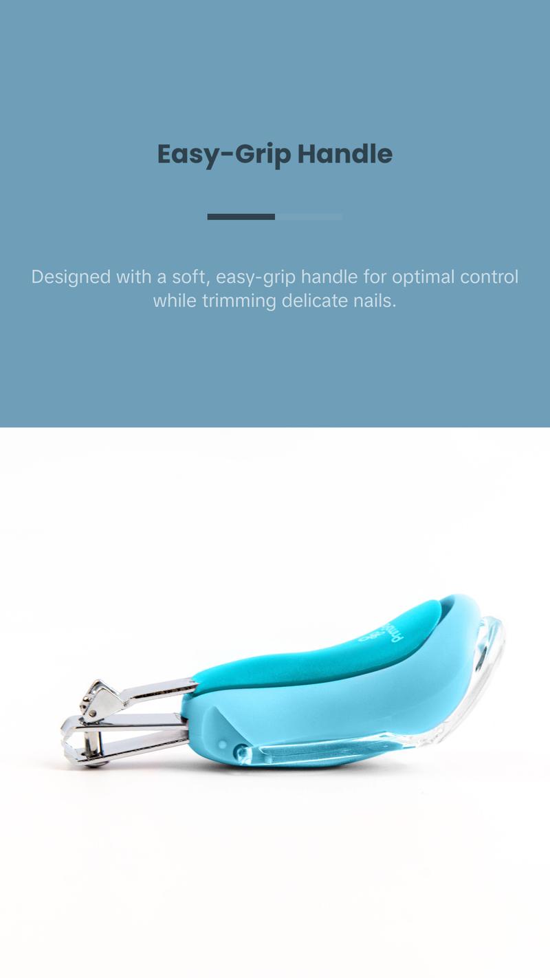 Primo Passi Blue Baby Nail Clipper With Magnifier - Ideal for Trimming and Grooming Babies' Nails