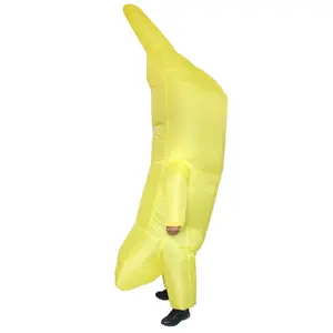 Funny Halloween Fancy Dress Adult Carnival Bachelorette Party Cosplay Blow up Suit Inflatable Banana Costume