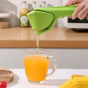 Heavy Duty 304 Stainless Steel Citrus Press, Manual Hand Squeezer for Lemons Limes Oranges, Easy Clean Portable Juicer for Summer Cocktails Home Bar