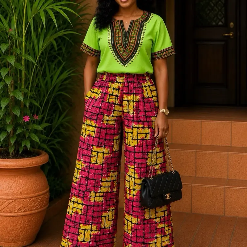 Ankara Pants Womenswear Bottom Trouser Comfortable Fit for Women's Wear Ideal for Bottom Wear Style and Comfort