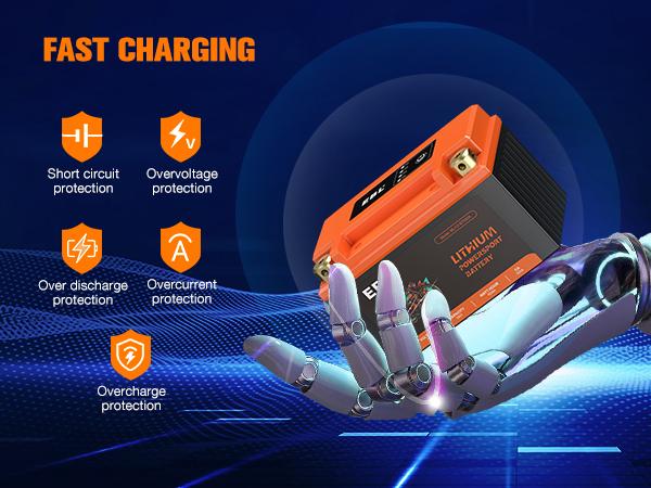 EBL Durable High Performance 12V 5Ah 300A Lightweight LiFePO4 Lithium Replacement Battery for ATV, Snowmobiles, Riding Lawn Mowers, Durable Lithium Battery, High Performance Battery EBL Durable High Performance 12V 5Ah 300A Lightweight LiFePO4 Lithium Replacement Battery for ATV, Snowmobiles, Riding Lawn Mowers, Durable Lithium Battery, High Performance Battery