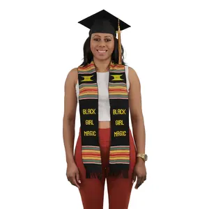 Black Girl Magic Kente Cloth Graduation Stole