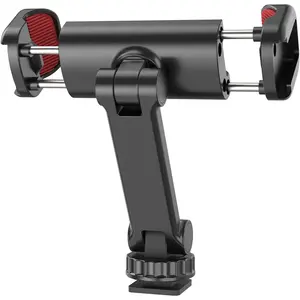 Phone Tripod Mount Holder for  - 2 Cold Shoe and 1/4" Screw, 360? Rotates and 180? Tilts Compatible for  Android    Ronin S/SC Zhiyun Gimbals