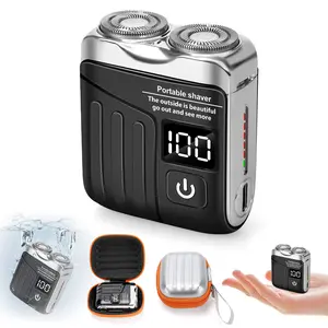 【Mens Gift】2025 New R-19 Luggage Electric Shaver for Men, Beard Shaver Mini and Portable Suitcase Design, Electric Mini Portable Razor for Home Travel