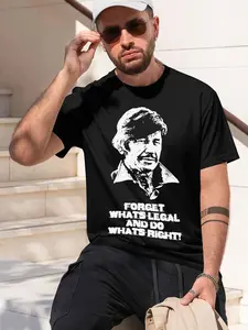 Bronson 2026 new model Black/White Tee Stylish & Comfortable Loose Crew Neck Short Sleeve T-shirts Versatile On Trend Eye Catching Printed Graphic Casual Tee for Daily Wear Outings & Leisure