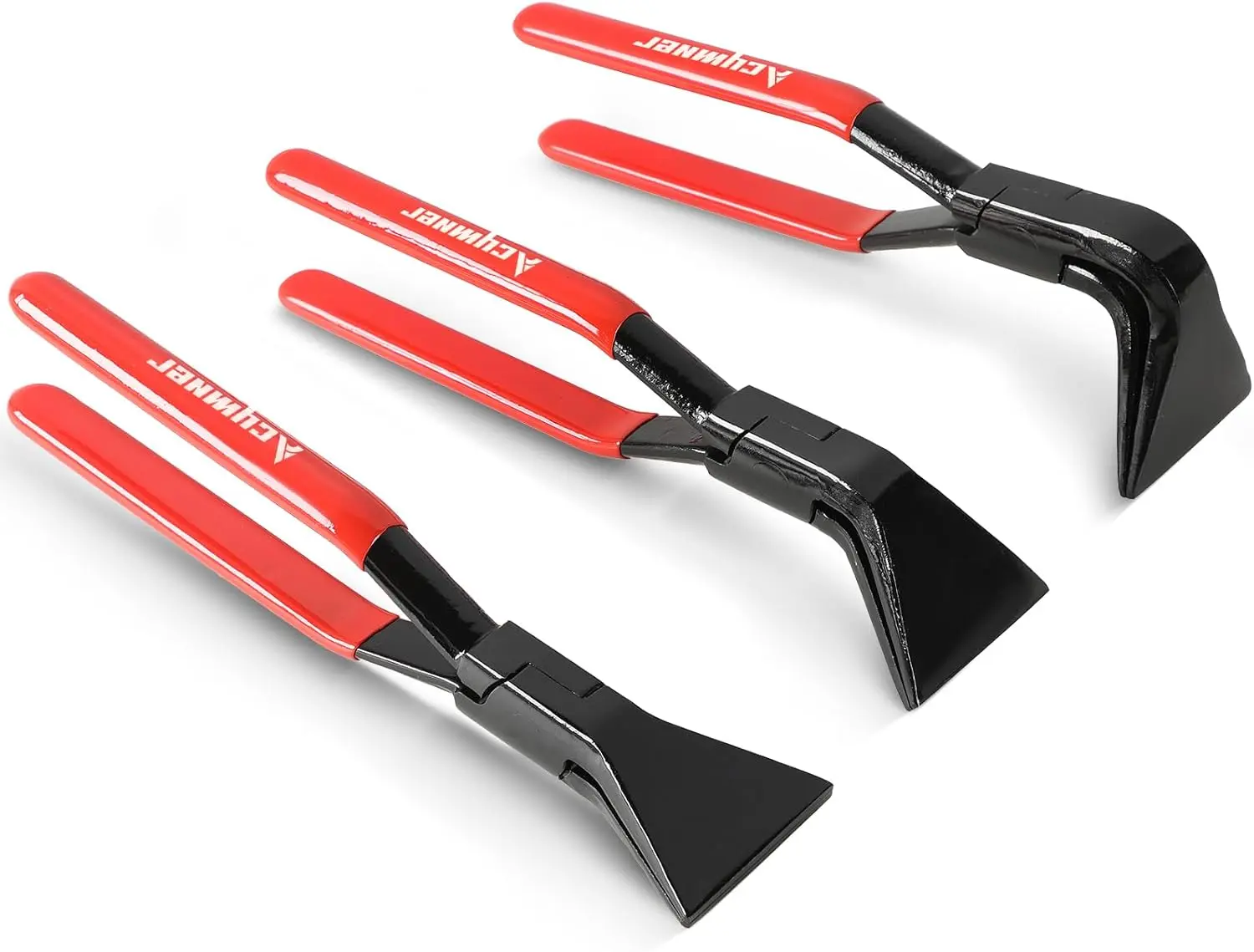 3-Piece Sheet Metal Bending Pliers Set, Straight 45° & 90° Hand Seamers for Roofing, HVAC, Ductwork and Metal Fabrication