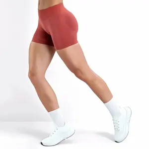 Women's Seamless High Waisted Workout Shorts 4.5 Inch Scrunch Butt Gym Shorts Booty Lifting Compression Activewear Squat Proof Running Yoga Fitness Training Shorts for Women Athletic Summer Gym Wear
