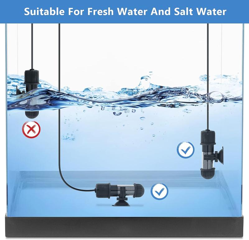 hygger Small Aquarium Betta Heater, Submersible Fish Tank Heater 10W/25W/50W/100W with LED Digital Display, Suitable for Marine Saltwater and Freshwater up to 5/10/16/26 Gallon