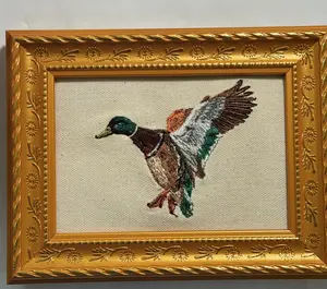 Gorgeous Mallard Duck Machine Embroidered with Your Choice of Frame! Unique  Charm Tabletop Decor for Home or Office! Other Designs and Breeds Available! Desktop Decoration Signs