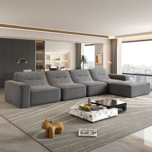 ARCH Modular Sectional Sofa Set with Removable Ottoman Tufted Deep Seat Couch Chaise Lounge and Accent Chair Modern DIY Sparkling Chenille Living Room Apartment Office Furniture Large 143 Inch