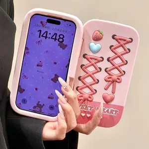 Strawberry Pattern Phone Case, Cute CartoonPhone Protective Cover, Phone AccessoryCompatible with iPhone 16 15 14 13 Pro Max,Casing Gifting glitter  screen  protector ts12  glitter iphone  cover  case gold  stud cherry  blossom  case cute decorative phone