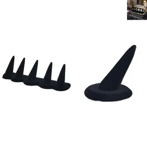 Resin Ring Display Stand, Flocking Jewelry Organizer, Elegant Jewelry Showcase Holder, Perfect for Accessories Storage