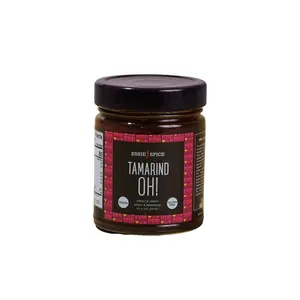 TamarindOH! Tamarind & Guava Cooking Sauce & Marinade | Small Batch, No Preservatives, Dairy-free, Nut-Free, Soy-Free. Vegan in Glass Jars. | Tamarind, Guava, Ginger & Vanilla makes TamarindOH! the perfect glaze for poultry, ribs & YES --- Desserts!