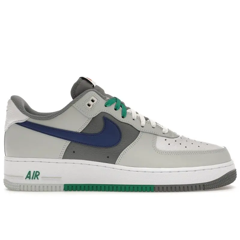 Nike Men's Air Force 1 Low '07 LV8 Split Light Silver Deep Royal Blue, from StockX