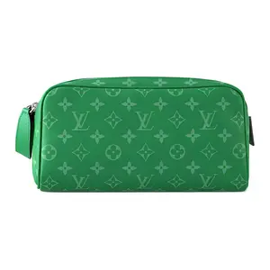 Louis Vuitton Monogram Dopp Kit for Men – Canvas and Leather Travel Toiletry Bag in Green