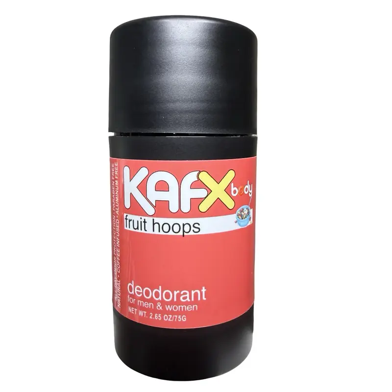 KAFX Body Fruit Hoops Coffee Infused Natural Deodorant Organic Fruity Body Care Coconut