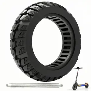 FreeRoll 10×2.75-6.5 / 10×2.70-6.5 Solid Tires — Heavy-Duty, Puncture-Proof, and Anti-Slip Rubber Replacement Tires; Airless and Wear-Resistant, Suitable for Off-Road Electric Scooters.
